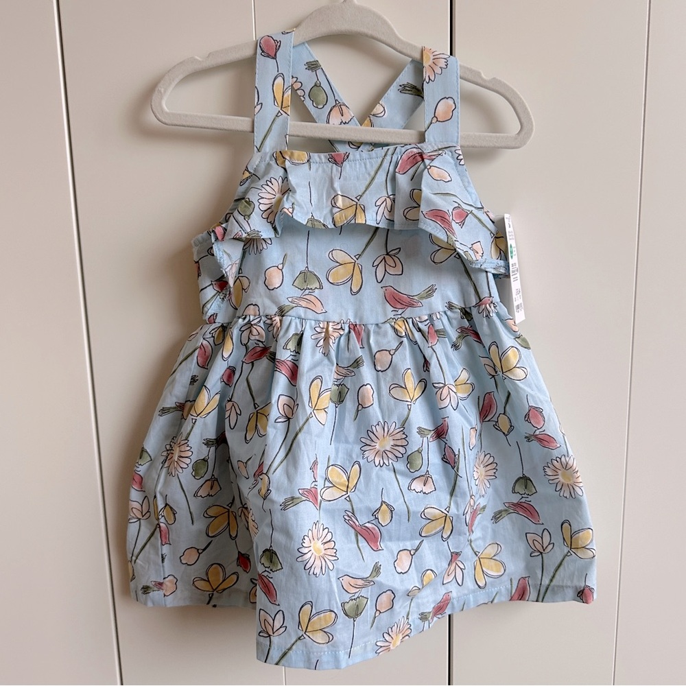 Carter’s Blue Bird Print Sundress 12M NWT